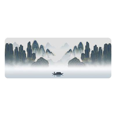 China Customized large mousepad original HOT ink painting chinese style protection mouse Gamer mouse pad rubber sublimation mouse pad for sale