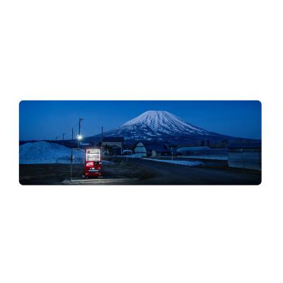 China Radiation Protection Natural Scenery Personalized Custom Made With Designs Non-slip Rubber Smooth For Desktop Laptop Snow Mountains And Rivers Mouse Pad for sale