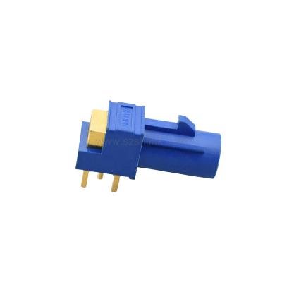 China Automotive Factory Direct C RA FAKRA Male Blue Connector For PCB GPS Antenna for sale