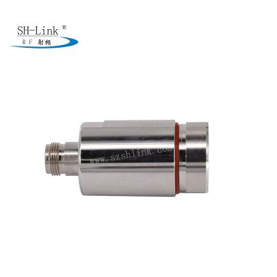 China Microwave RF N Female Waterproof Din Connector For 1/2 Flexible Cable for sale