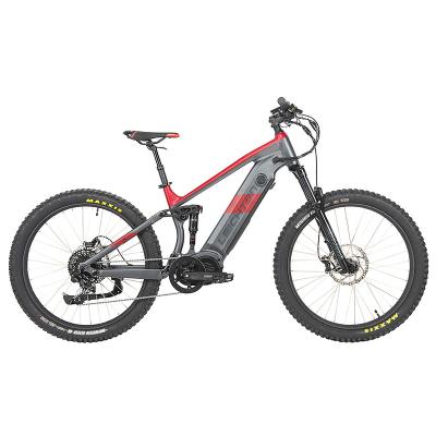 China 2022 New Leichten Modes e Bike Aluminum Alloy MTB Long Range 48v/20ah/960wh Electric Mountain Bike 1000w Full Suspension Mid Drive 29inch for sale