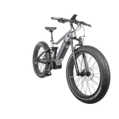 China Aluminum Alloy Leichten Mountainbike Electric Full Suspension 1000w 45KM/H 48v/14ah 9 Gears Factory Price Electric Bike Mountain for sale