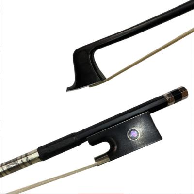 China High Quality Violin Factory Price Violin Bow Black Carbon Fiber for sale