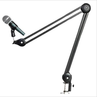 China New Design Popular Heavy Duty Aluminum Microphone Stand Installation Broadcast Desktop Arm With Microphone Stand Cantilever for sale