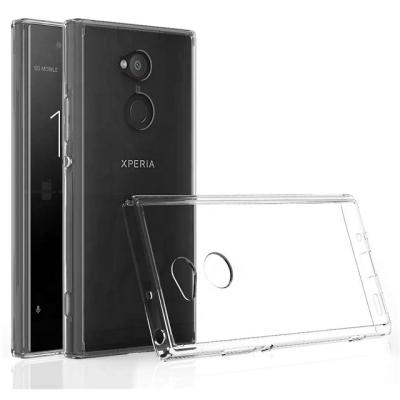 China Clear Back Cover+2PCS High Clear Shockproof Mobile Phone TPU Case Clear Tempered Glasses For Sony XA2 Ultra 6.0inch for sale