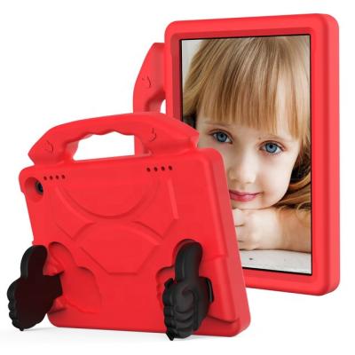 China Anti-Fall Stock Child Ready EVA Foam Tablet Protective Case Cover Stand For Amazon Kindle Fire HD8 8plus 2020 Model for sale