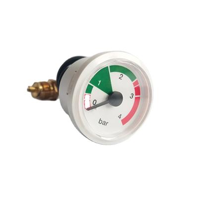 China Shell Capillary Plastic Water Pressure Gauge Shell Capillary Plastic Pressure Gauge With 4 Bar For Wall Hanging Stove for sale