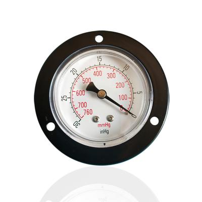 China Machine Equipment 60mm Disc Black Vacuum Pressure Gauge For Machine Equipment for sale