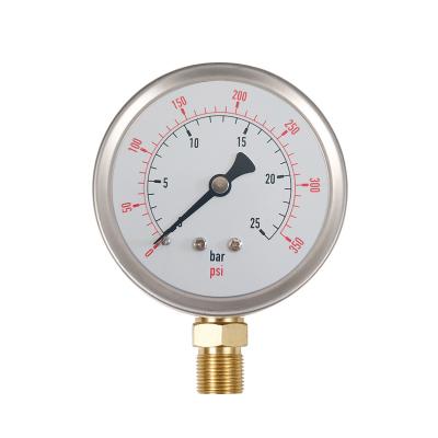 China Customized Oil Filled Radial Pressure Gauge For Liquid Environment NY-60255 for sale