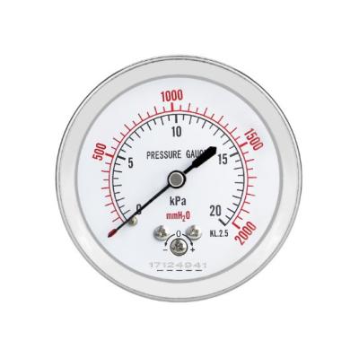 China Machine Equipment Wholesale Y60 Stainless Steel Axial Pressure Gauge, Capsule Pressure Gauge for sale