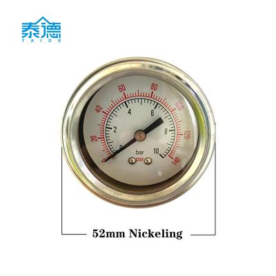 China customized bracket iron shell pressure gauge with 10 bar for milk frother TZ-105201 for sale