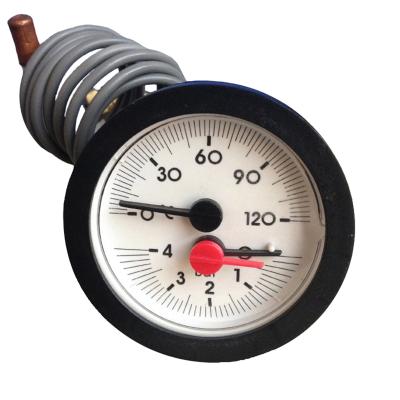 China dual display pressure gauge pizza boiler capillary pressure gauge NY-Y52 for sale