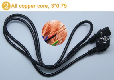 China 0.75cm 2 Size Stage Lighting Accessories / Power Connector Cable For Led Par Light for sale