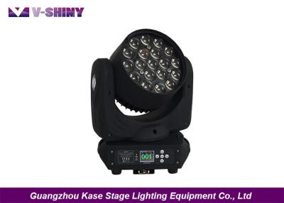 China 12w X 19pcs Rgbw 4 In 1 Dmx Moving Head LED Lights With Zoom Function for sale