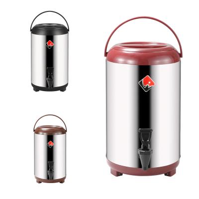 China Stocked stainless steel double wall milk tea bucket barrel insulated drink dispensers for sale for sale