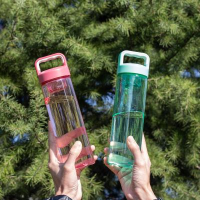 China 850m Plastic Sports Bottle Sustainable Tritan Drinking Water Bottle Bpa Free With Handle And Storage Box for sale