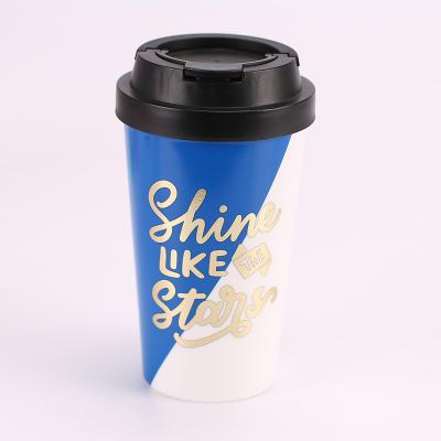 China Wholesale Custom Stored 480ML Portable Eco Friendly Travel Mug Popular Reusable Coffee Mugs for sale