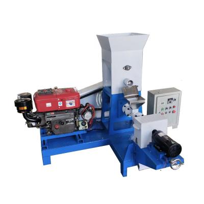 China Floating Fish Diesel Engine 100-150kg Fish Pellet And Floating Animal Feed Pellet Mill for sale