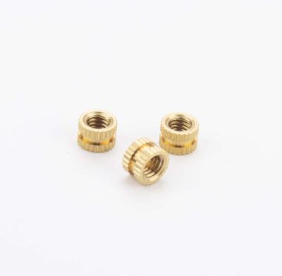 China China Manufacture M2 M3 M4 Aluminum Knurled Insert Nut Plastic Brass Steel Mould-in Blind Threaded Inserts for sale