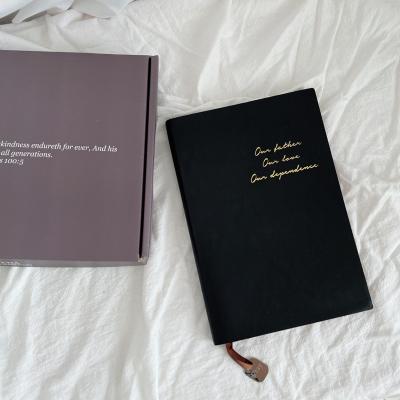 China Double Leather /Imitation Lambskin (Black) Our Father Our Love Our Addiction. diary notebook for sale