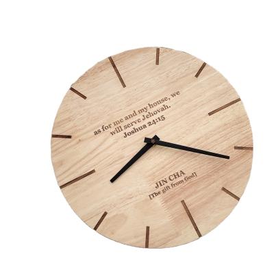 China Antique style as for me and my house, we will serve Jehovah. Wall clock for sale