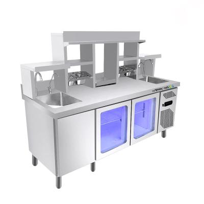 China 1.2/1.5/1.8/2.0 Eco-friendly Custom Design Bubble Tea Equipment Milk Tea Counter for sale