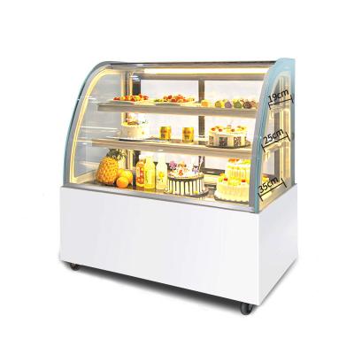 China Supermarket Disply Commercial Glass Cake Display Cake Display Electric Cake Fridge for sale