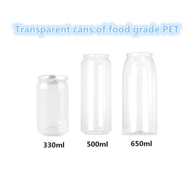 China Transparent canned food food grade PET boxes designed for beverage shops, cafes and take-out packaging for sale