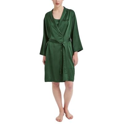 China ODM QUICK DRY Silk Oversize Sexy Stain Nightgowns Lady Long Robes Women's ODM Simple Custom Pajamas for sale