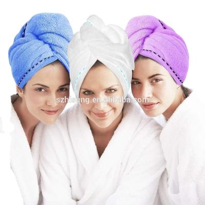 China Disposable Hair Towel Head Wrap Microfiber Turban Twist Microfiber Hair Wrap Quick Dry Head Towel For Women Girl for sale