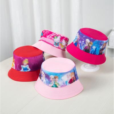 China Cute Children's Sunshade Bucket Outdoor Summer Children's Picture Wholesale Customization Cartoon Hat for sale