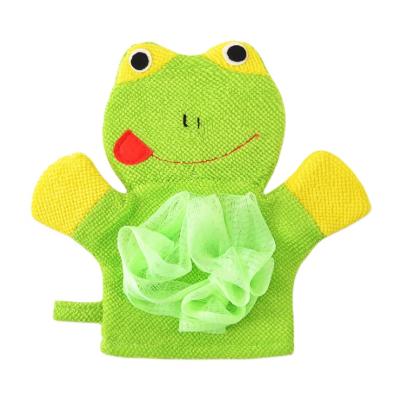 China EXFOLIATING Hot Sale Lovely Children's Bath Towel Creative Cartoon Flower Baby Bath Gloves Wholesale for sale