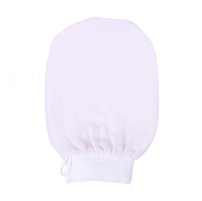 China EXFOLIATE 2021 New Single Layer Fine Sand Bath Spa Silk Feeling Rubbing Gloves for sale