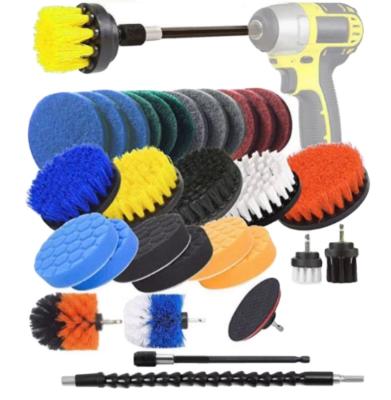 China New Multifunctional Nylon Filament Household Living Room Carpet 31-Piece Electric Drill Brush Wholesale for sale