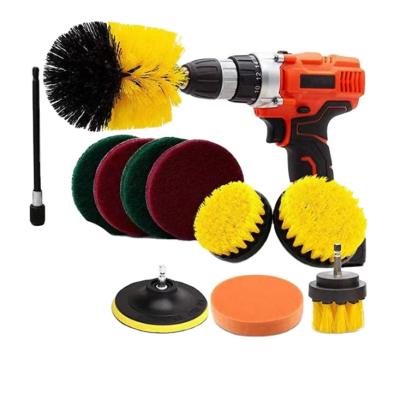 China Durable 11-Piece Household Kitchen Nylon Bristle Cleaning Brush for sale