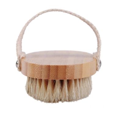 China EXFOLIATING Sessile Round Exfoliator Oval Bamboo Body Scrub Bath Brush for sale