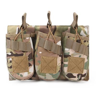 China All Kinds of Wosport 7.62 MOLLE Outdoor and Indoor Tactical Magazine Activities Triple Pouch AK Triple Magazine Pouch for Paintball Gun Accessories for sale