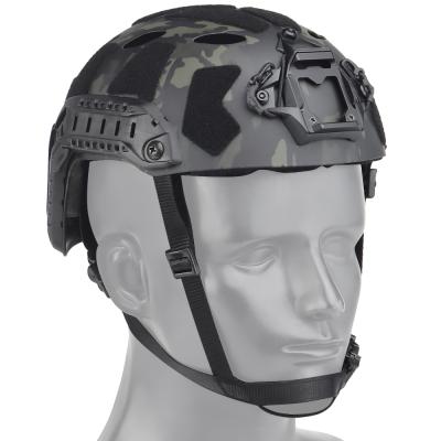 China Wosport Tactical Light Weight SF Gear Helmet Super FAST Cut Out Military High Cut Helmet With Earphone Headband Grooved for sale