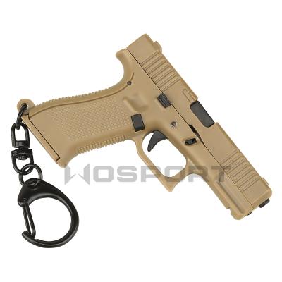 China New Glock 45 Tactical Wosport Tactical Realistic Wosport Model Keychain Decorative Plastic Key Chain Holder Equipment G45 Gun for sale