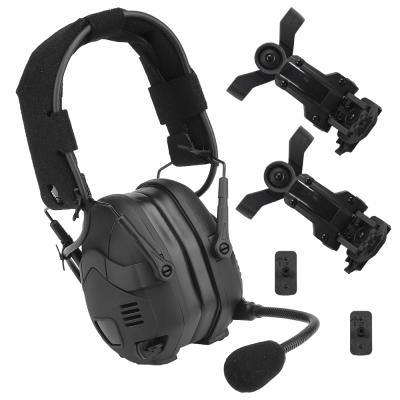 China Tactical Equipment Wosport Tactical Headset With Sound Pickup And Noise Reduction Head And Folding Helmet Port Earphone for sale