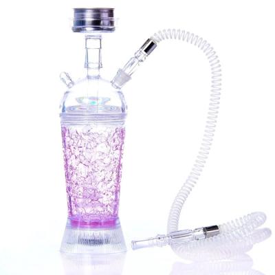 China Hot Selling Smoking Acrylic Hookah Full Set Crystal Shisha Car Holder Hookah Cheap Portable Colorful Style Shisha Narguile Narguile Hookah New for sale