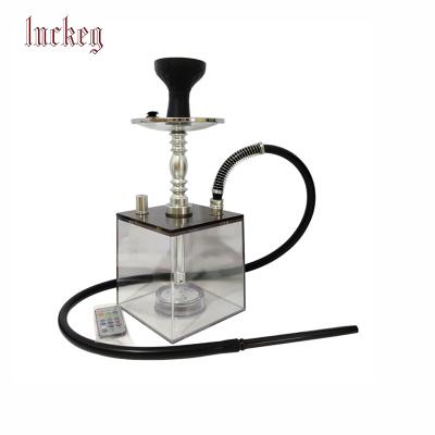 China Smoking Hookah Shisha Narguile Best Selling Small Size Cubic Acrylic Hookah Shisha Narguile for sale