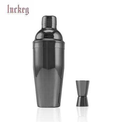 China 2pcs High Quality Bartender Tool Kit Rose Gold Cocktail Shaker Set for sale