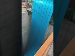 Blue Galvalume Steel Strips Slitting Process