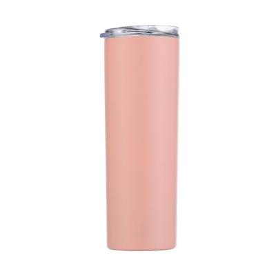 China Morden Luxury Customized Food Grade Stainless Steel Blank 20oz Sublimation Lean Tumbler With Lid Straw for sale