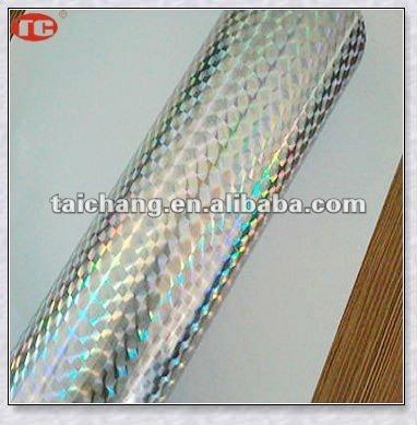 China Plastic Silver Holographic Hot-stamping Foil for sale