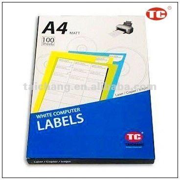 China Other A4 Laser / Inkjet Printing Label for sale