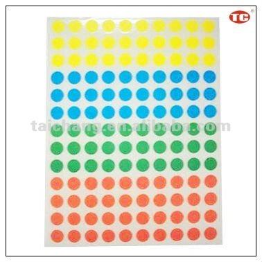 China Sticker Colored Child Dot Self Adhesive Sticker Label Assorted Color for sale