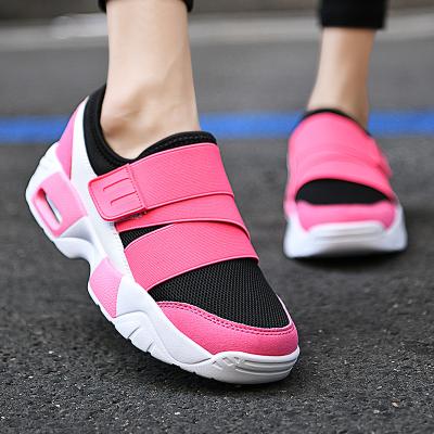 China CUSHIONING Plus Size Sport Shoes Running Custom Logo Ladies Sneakers Female Scarpe Da Ginnastica Donna Flymesh Women Air Cushion Gym Shoes for sale