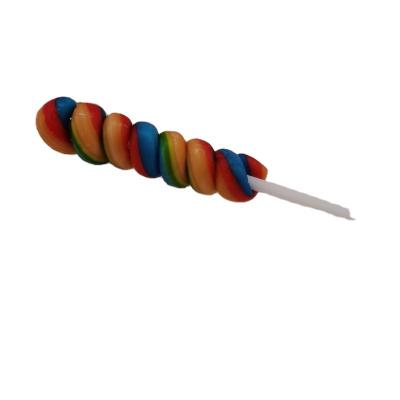 China Natural hot sale rainbow twisty lollipop for sale